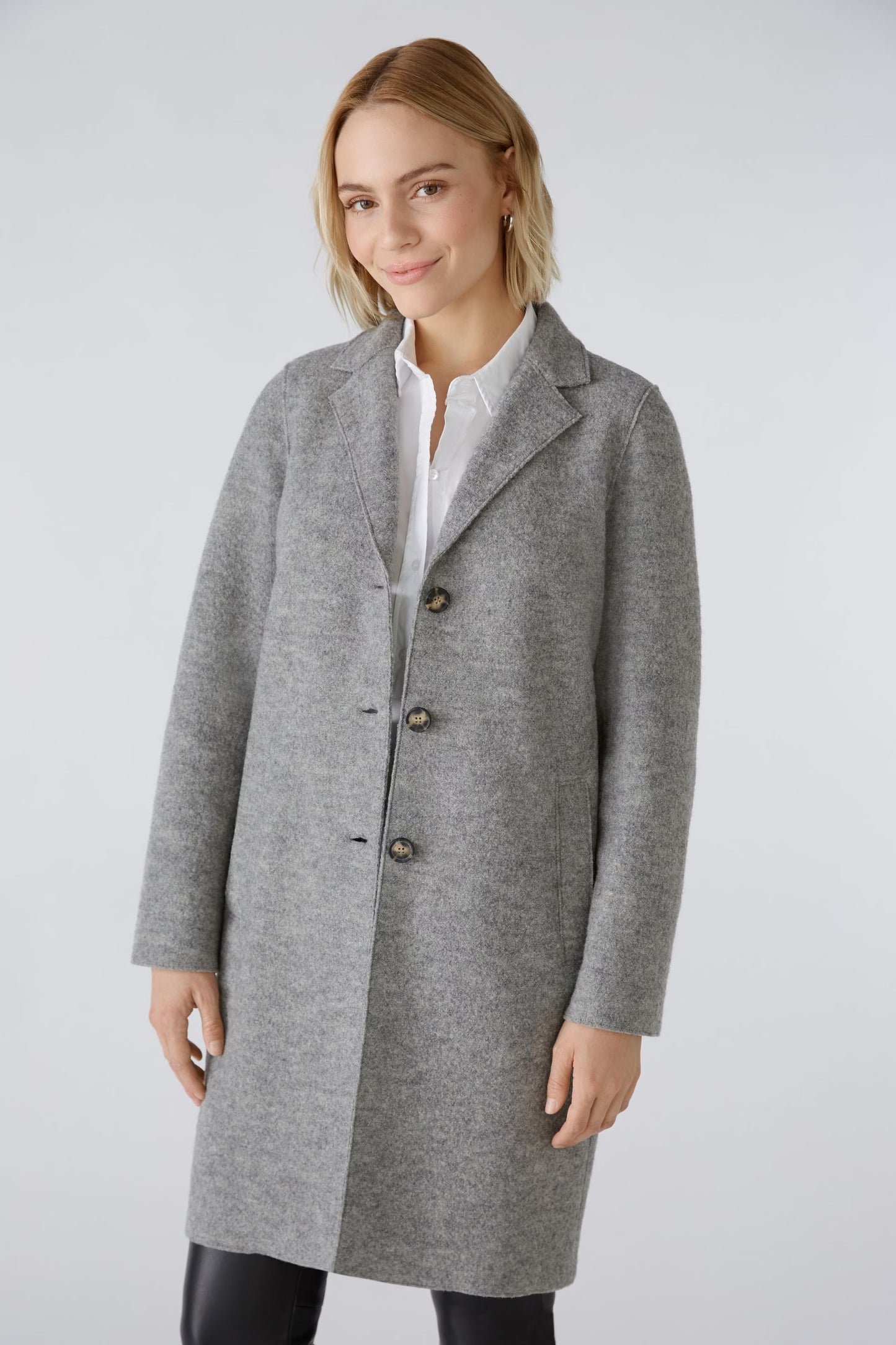 Oui Grey Coatigan