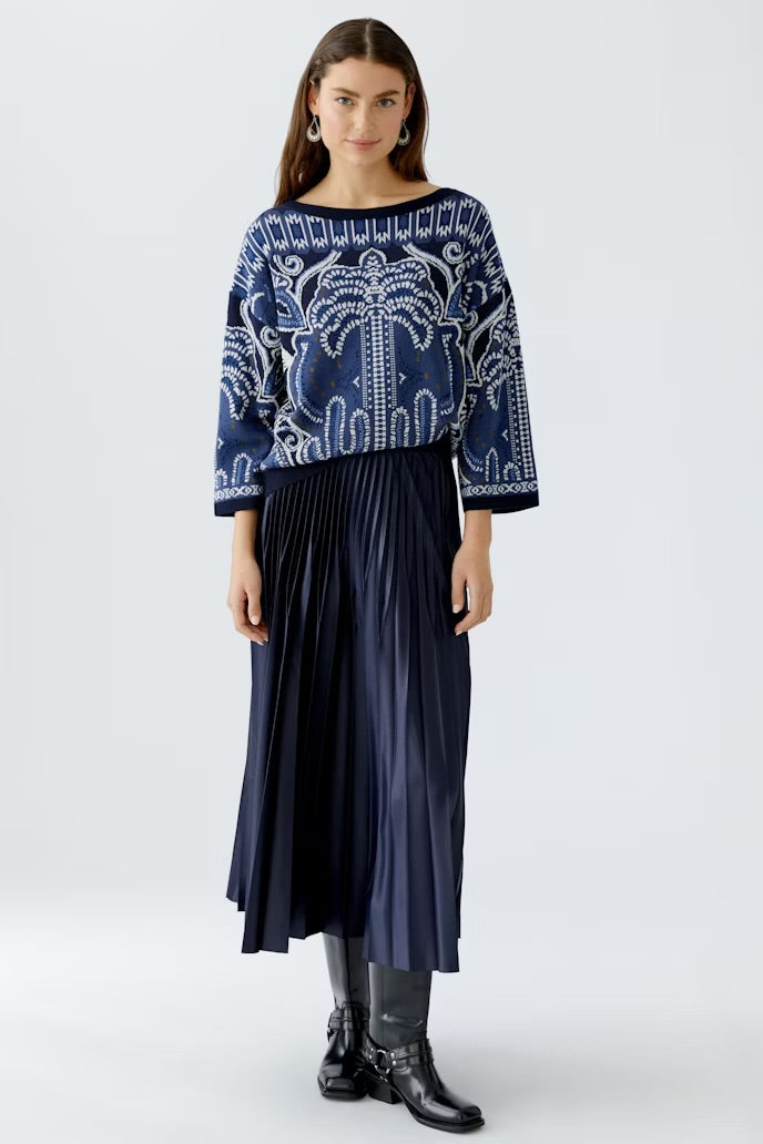 Printed R/N Sweater