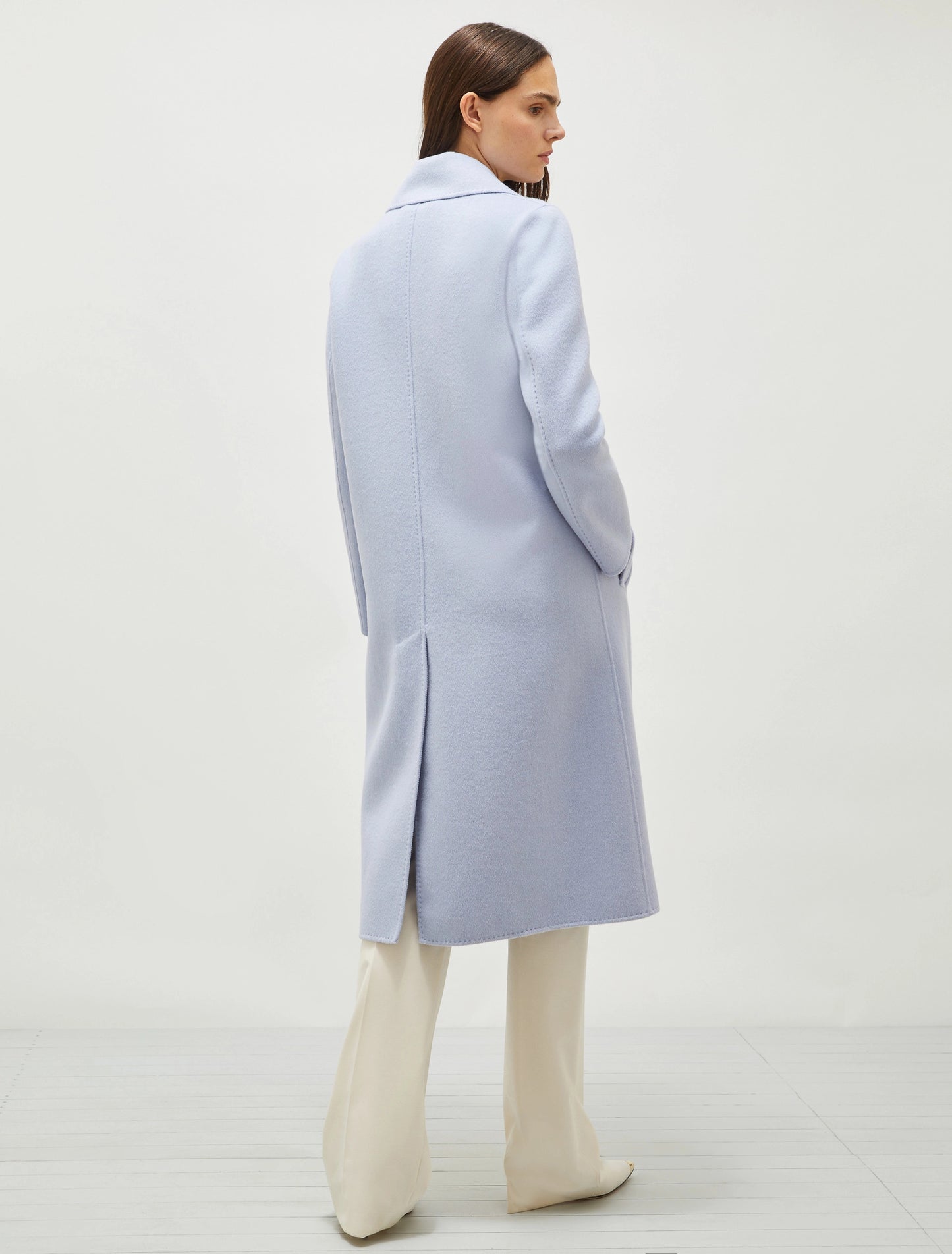 Marella Blue Wool Coat