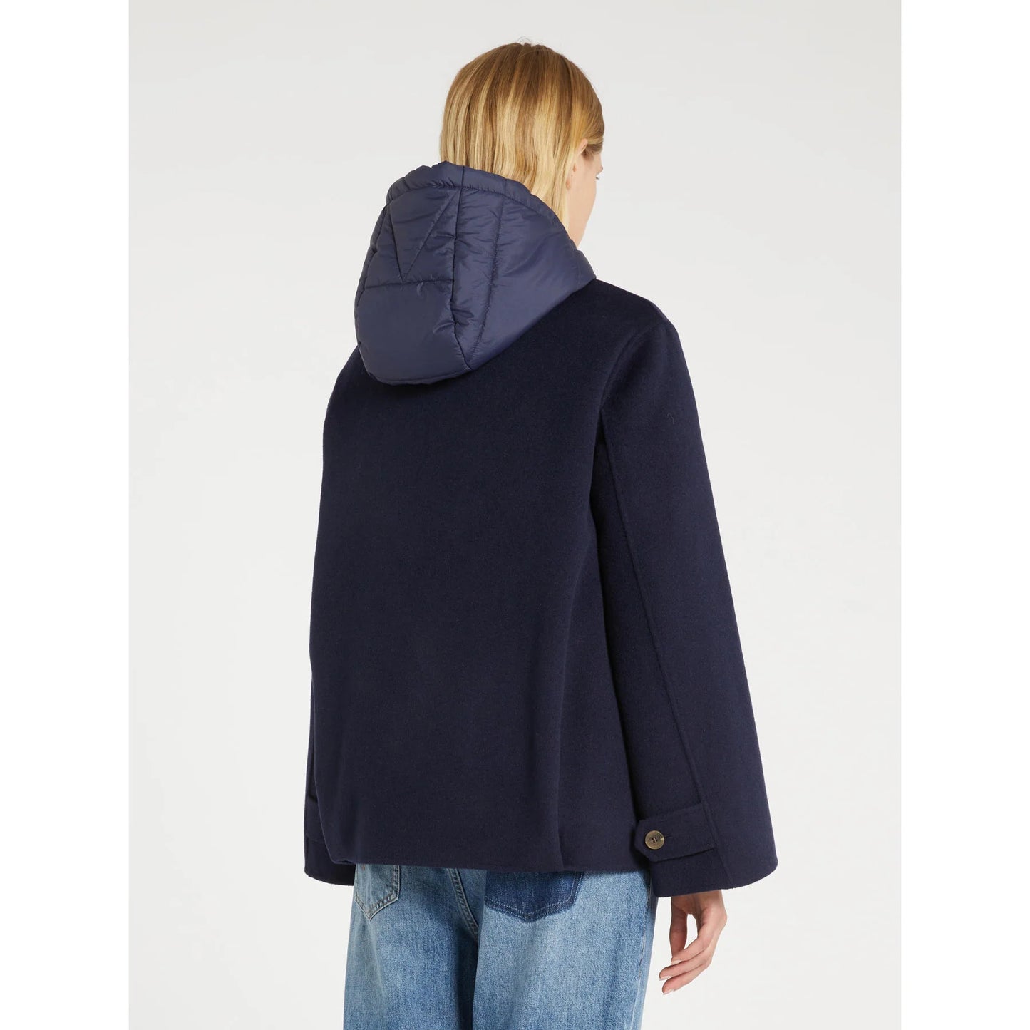 Navy Quilted Jacket