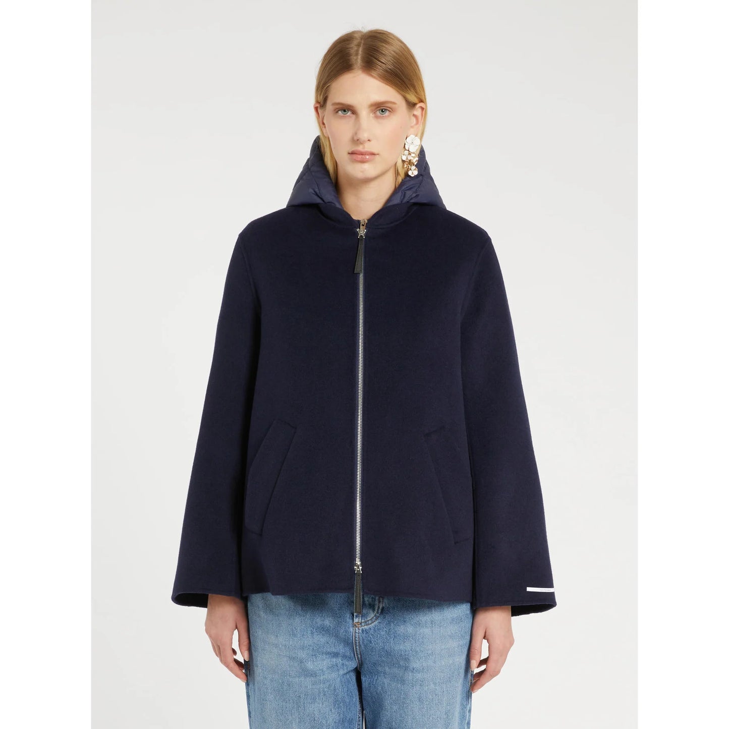 Navy Quilted Jacket