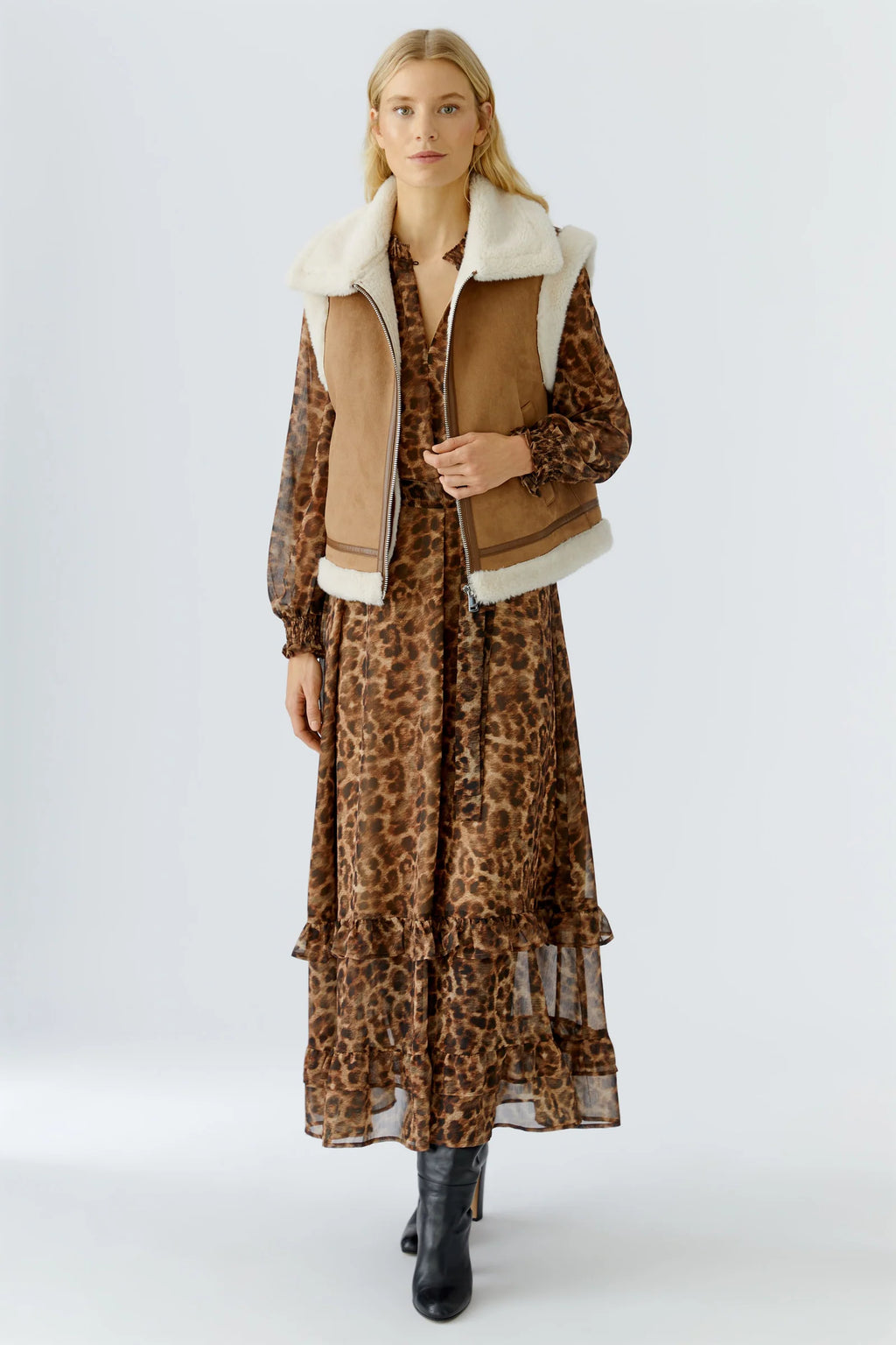 Camel Fur Gilet