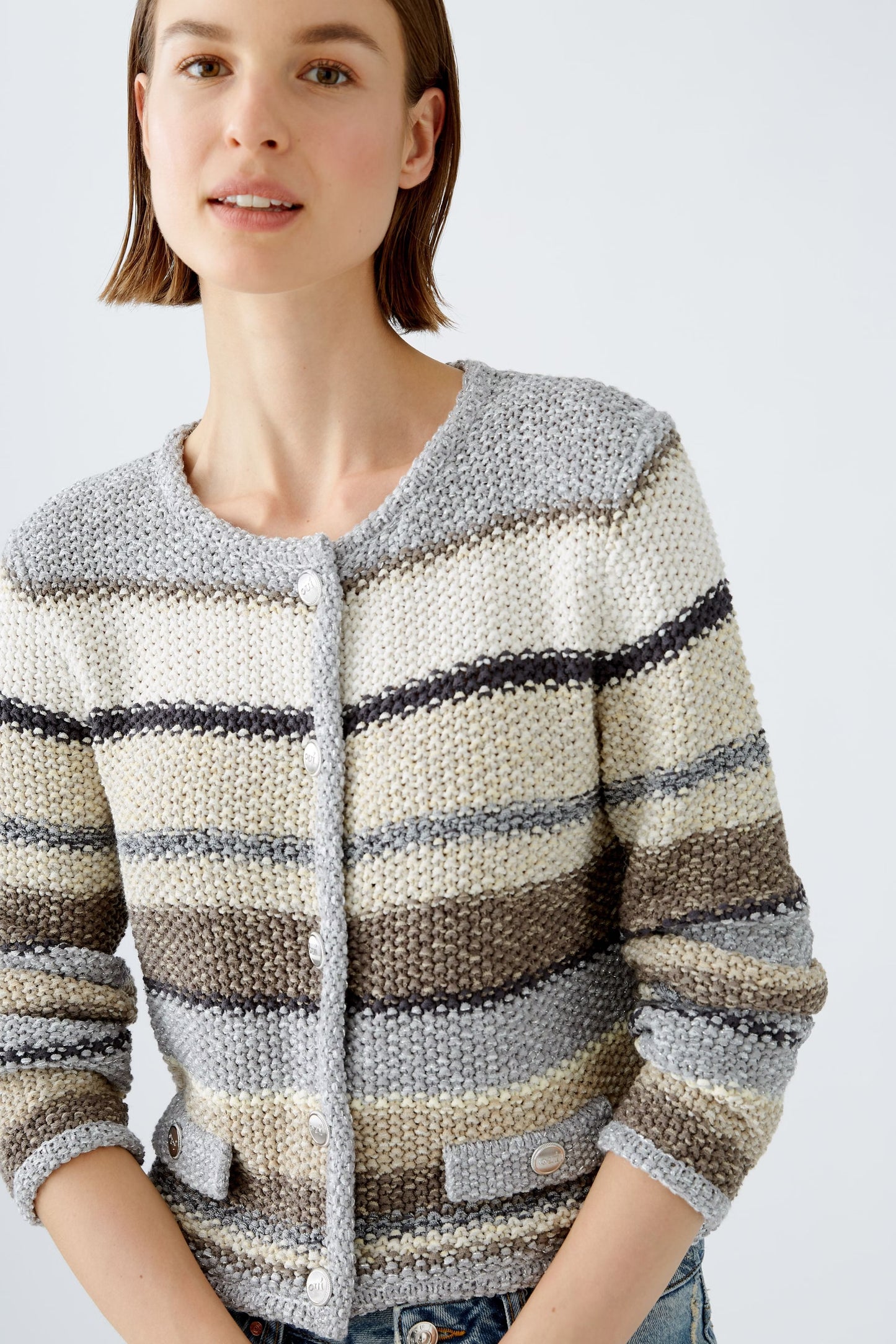 Oui Chunky Knit Cardigan