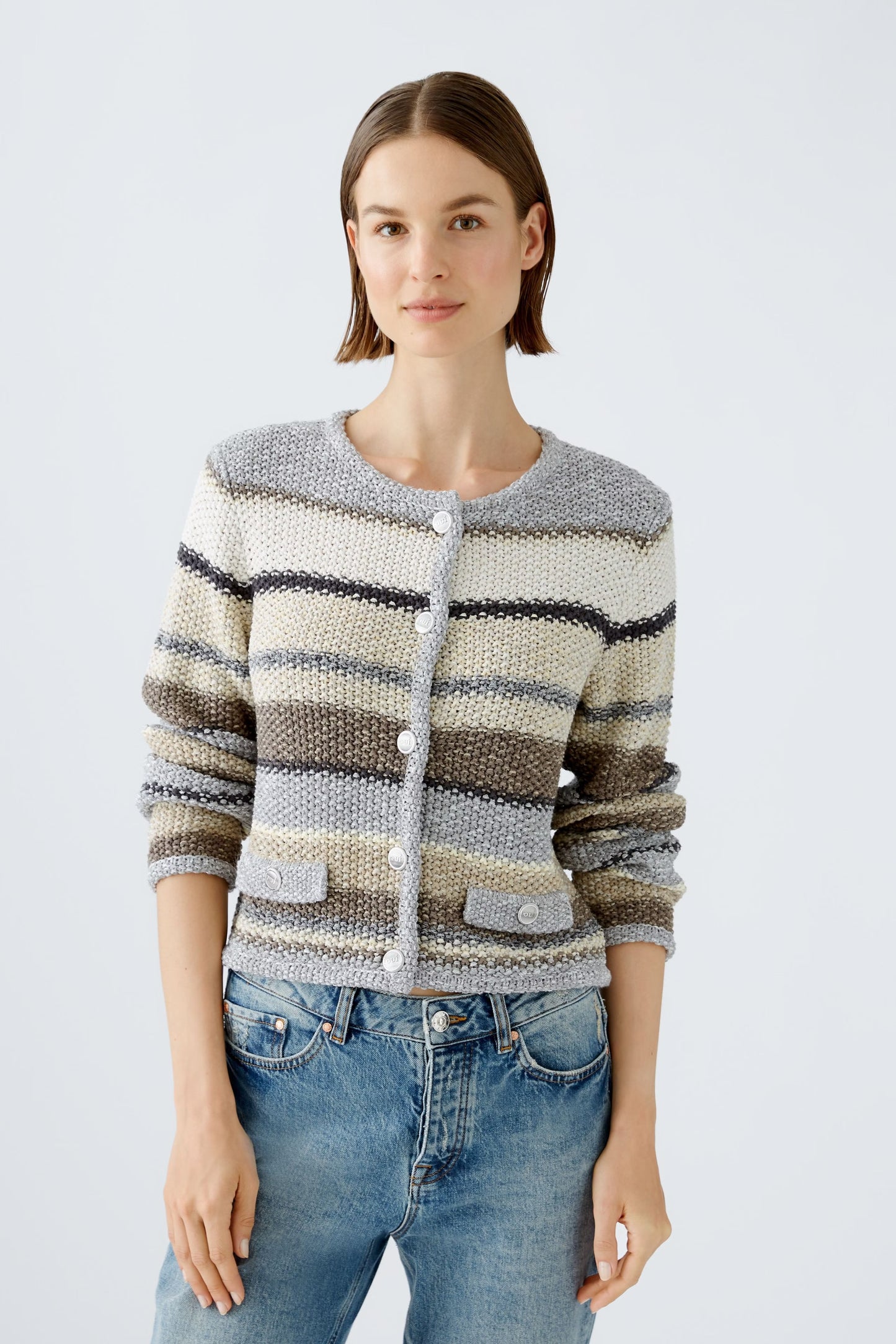 Oui Chunky Knit Cardigan