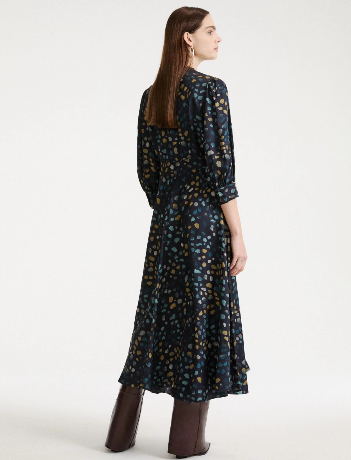 Navy Mix Dress