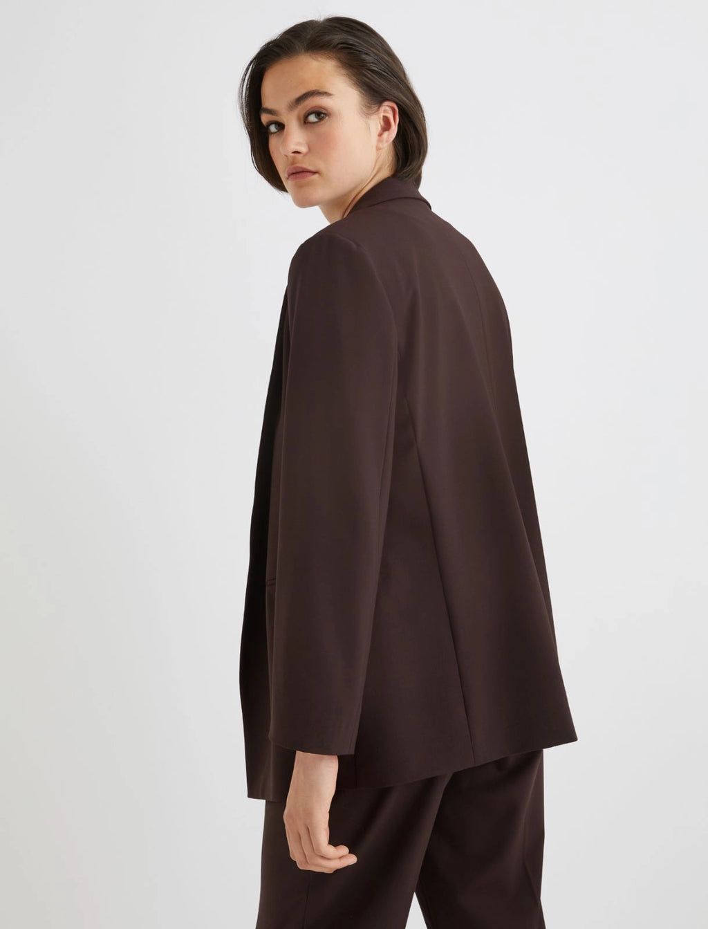 Chocolate Trouser-Suit