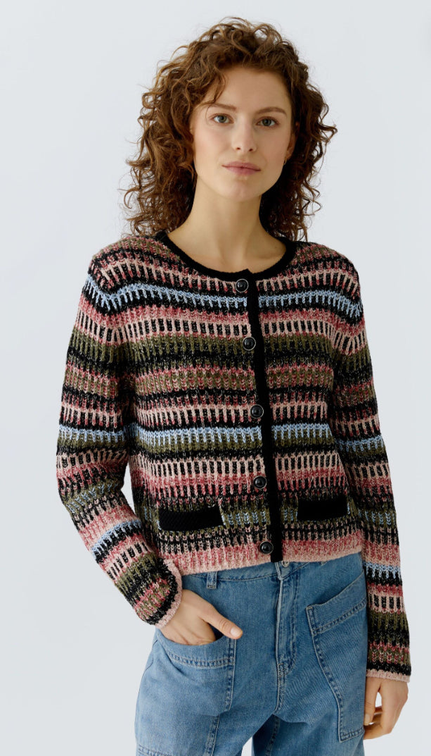 Multi Stripe Cardigan