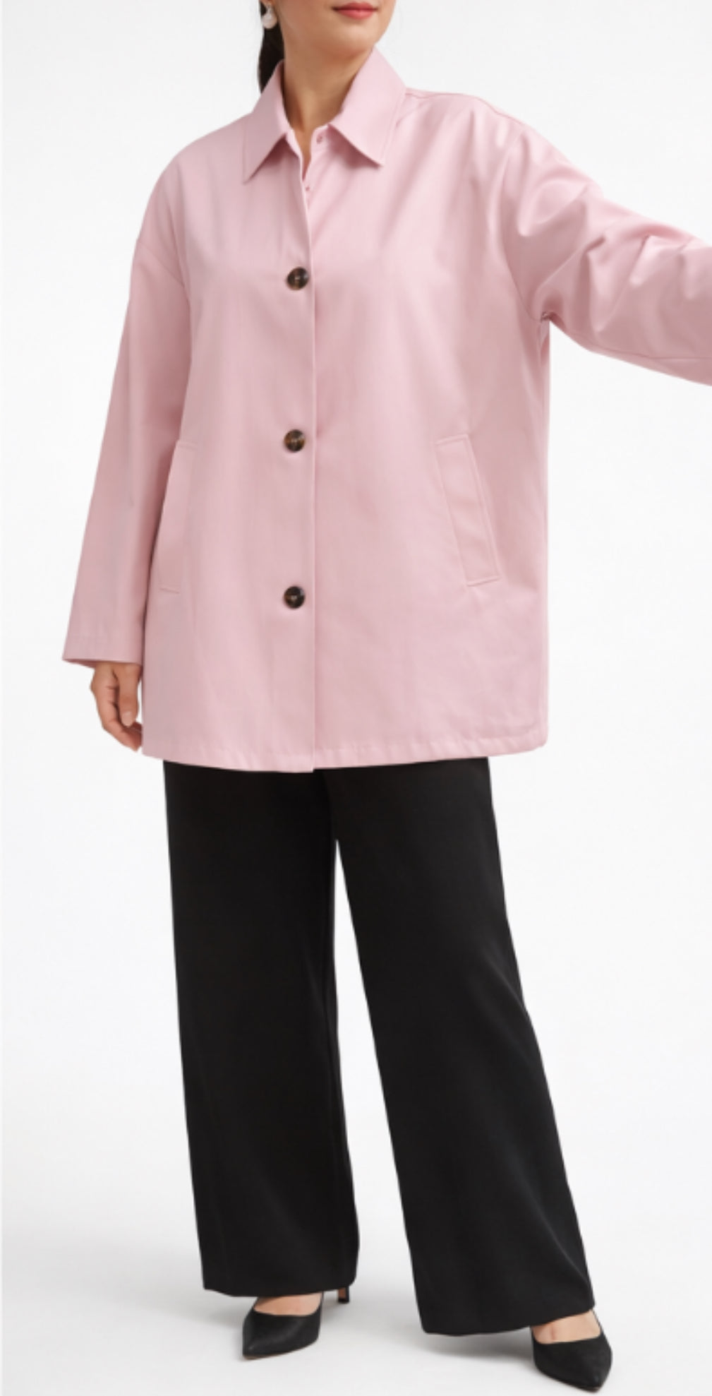 Pink Trench Coat