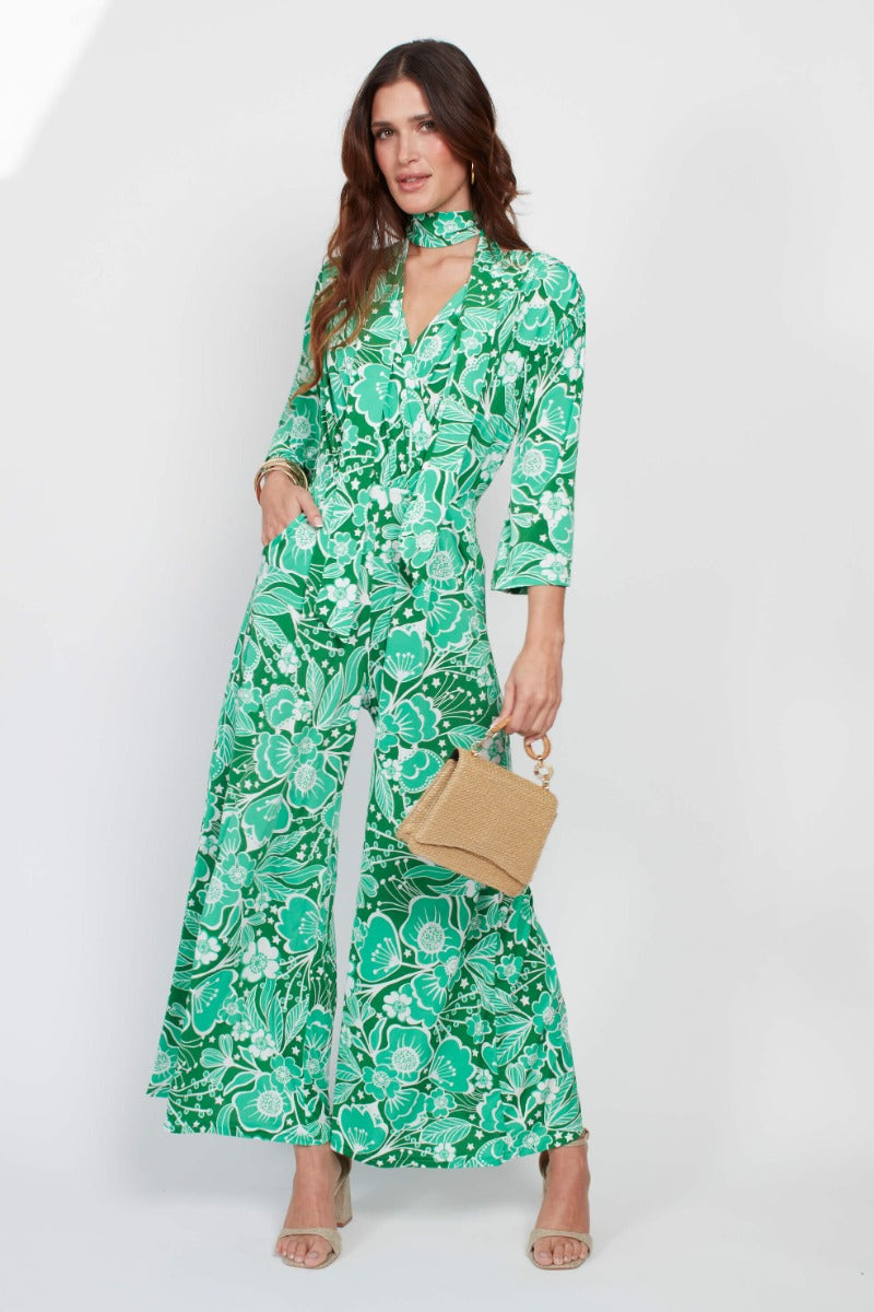 Wildflower Green Jumpsuit