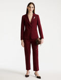 Wine Trouser suit