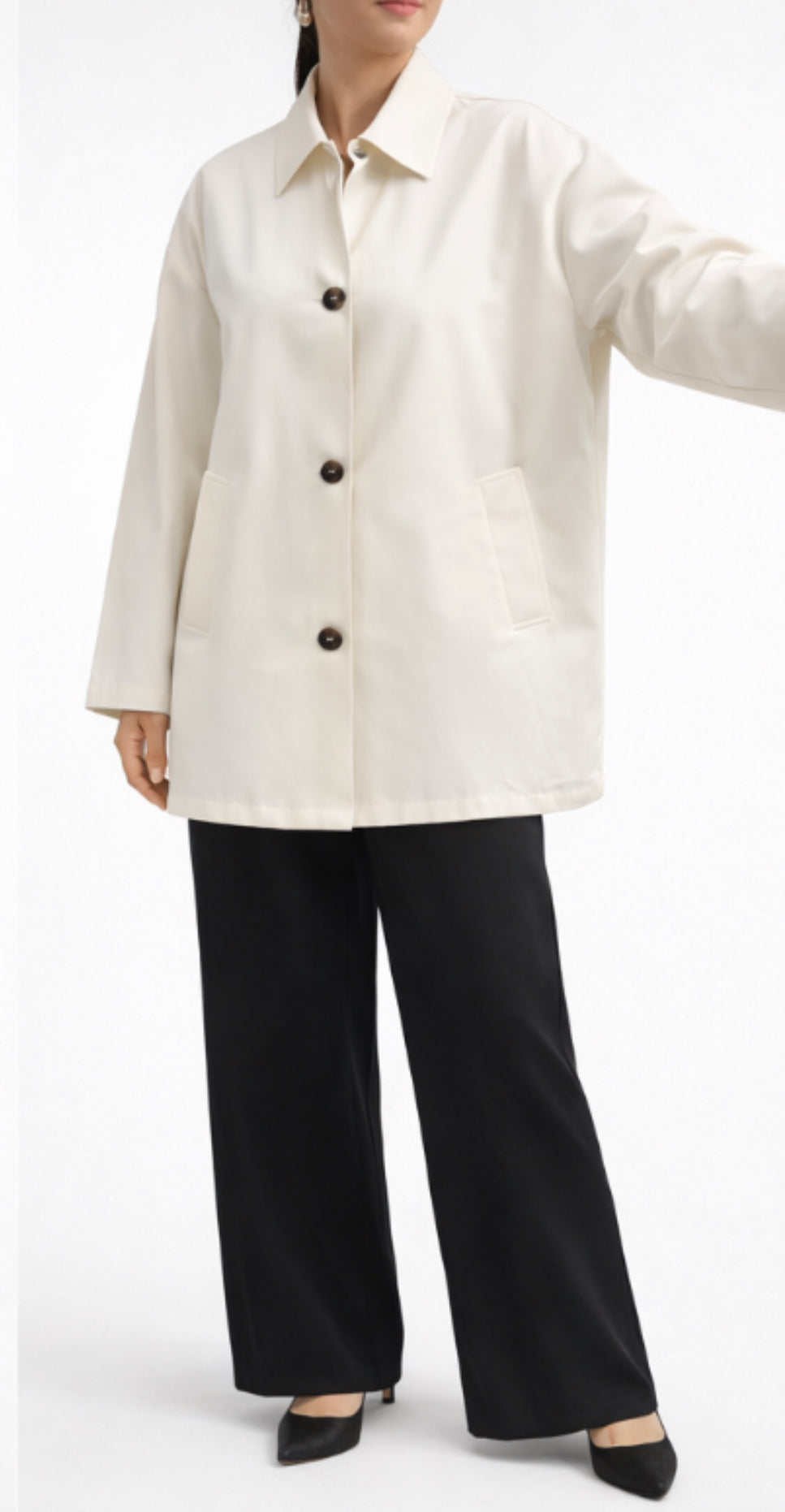 Cream Trench Coat