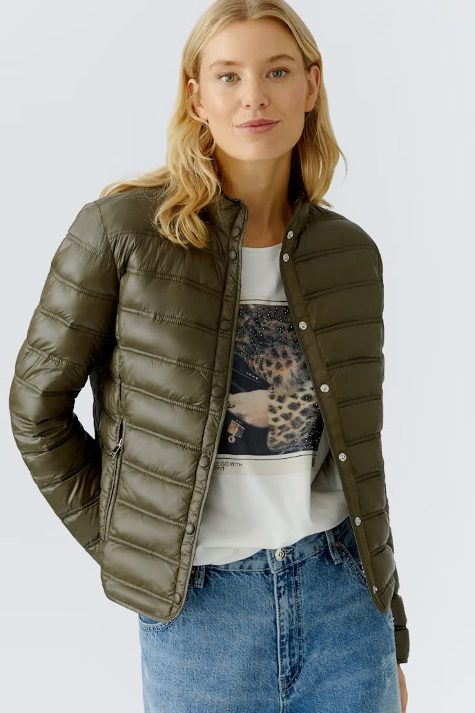 Khaki padded jacket