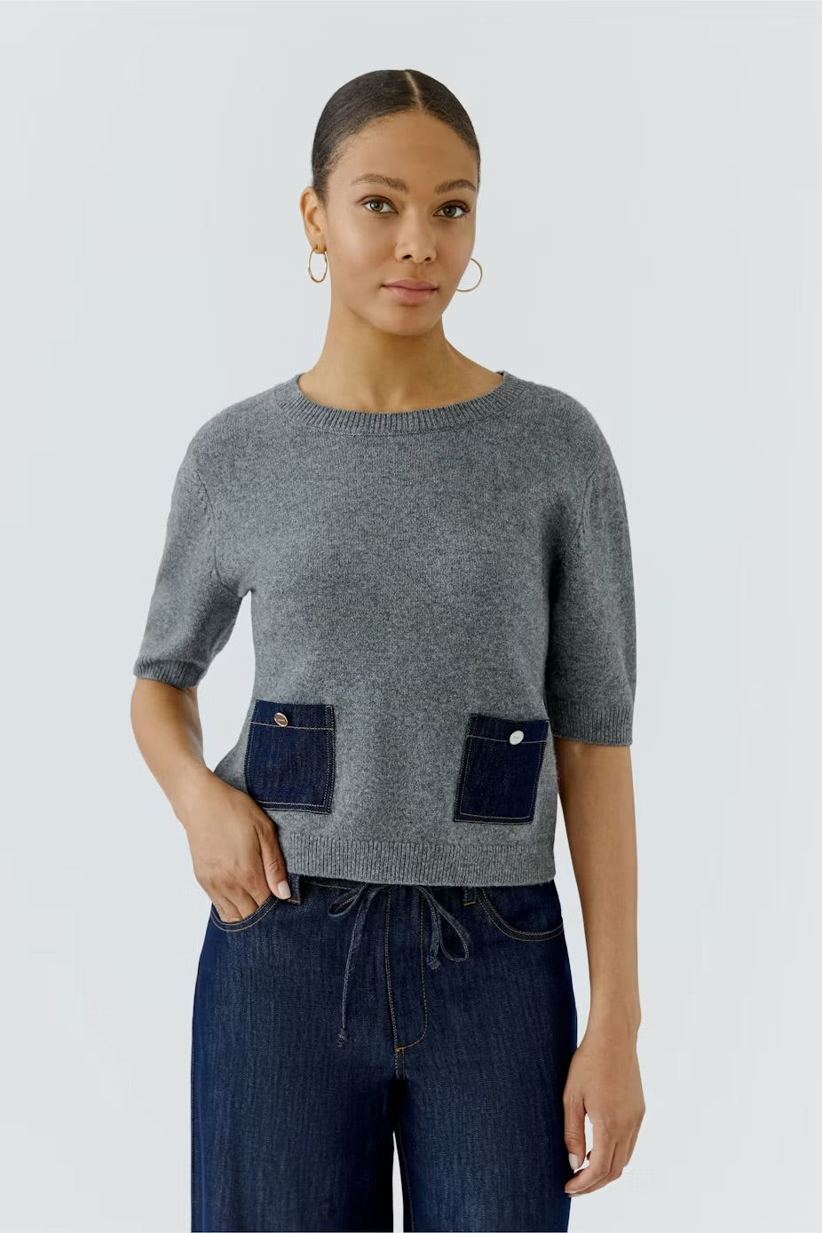 Grey SS Knit