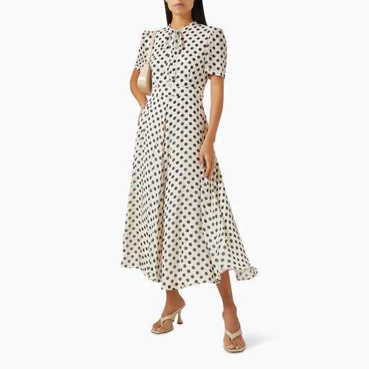 Marella Black / White Spot Dress