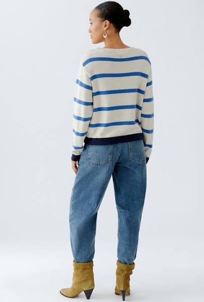 Blue Striped Knit