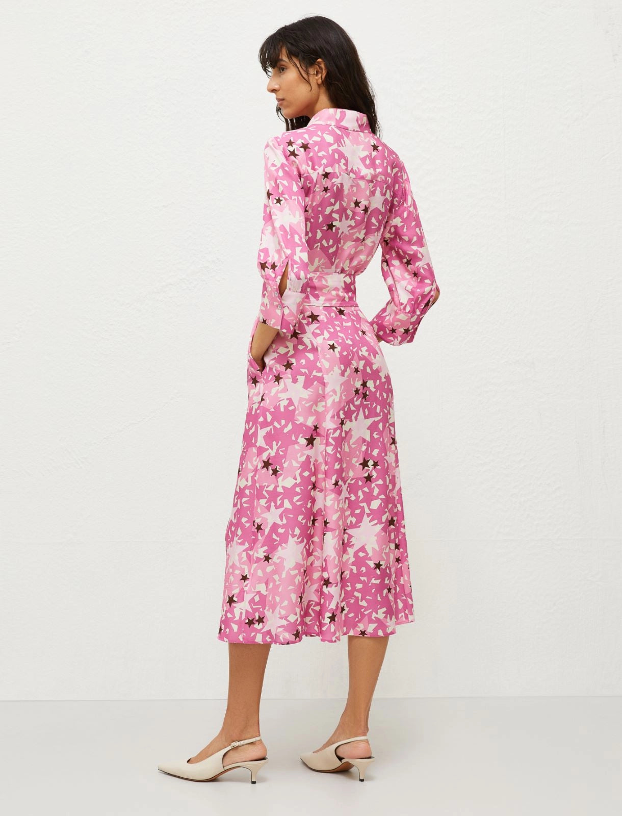 Marella Pink Print Shirt Dress