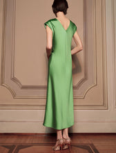 Load image into Gallery viewer, Marella Green Satin Dress
