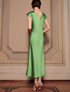 Marella Green Satin Dress