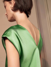 Load image into Gallery viewer, Marella Green Satin Dress
