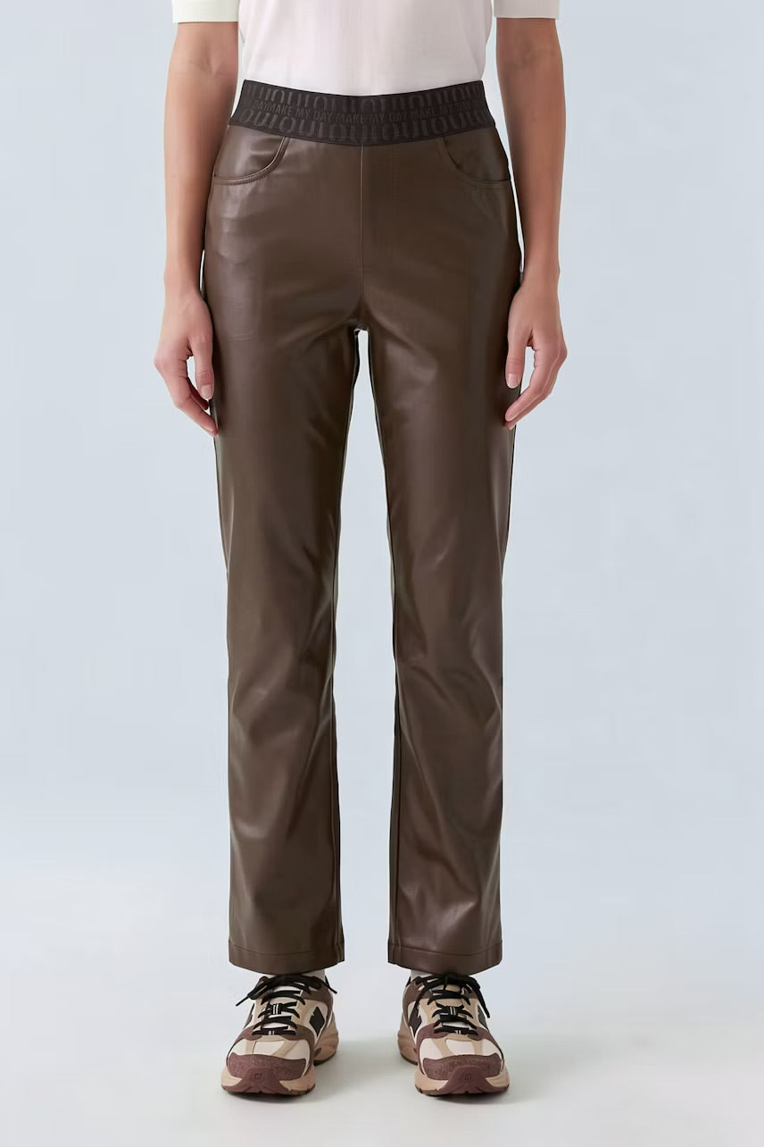 Chocolate Leather Trousers