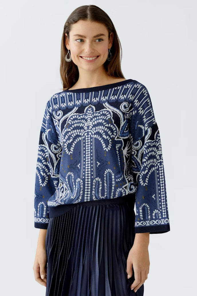 Printed R/N Sweater