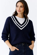 Navy V/Neck