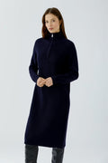 Navy knit dress