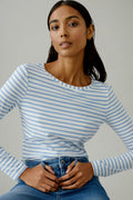 Blue Striped Top