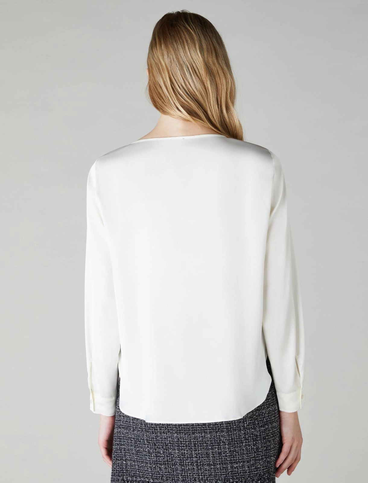 Emme Cream Polyester Blouse