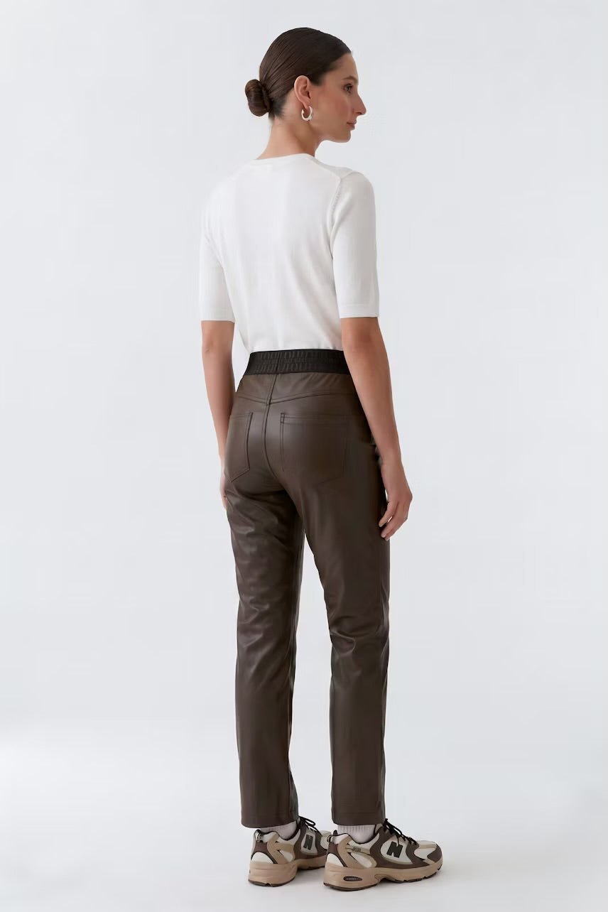 Chocolate Leather Trousers