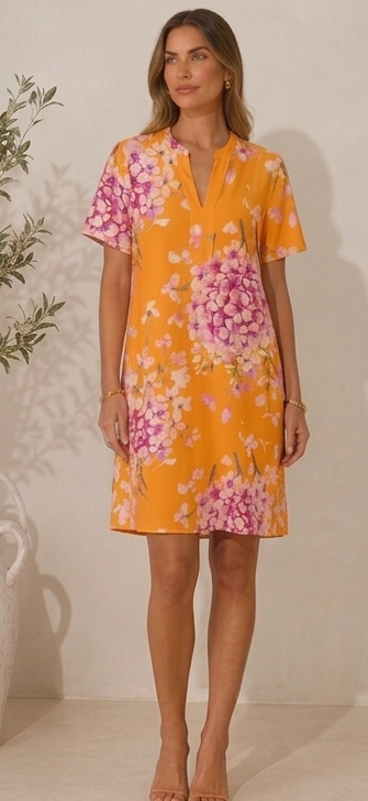 Floral V/Neck Dress