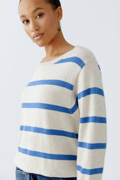 Blue Striped Knit