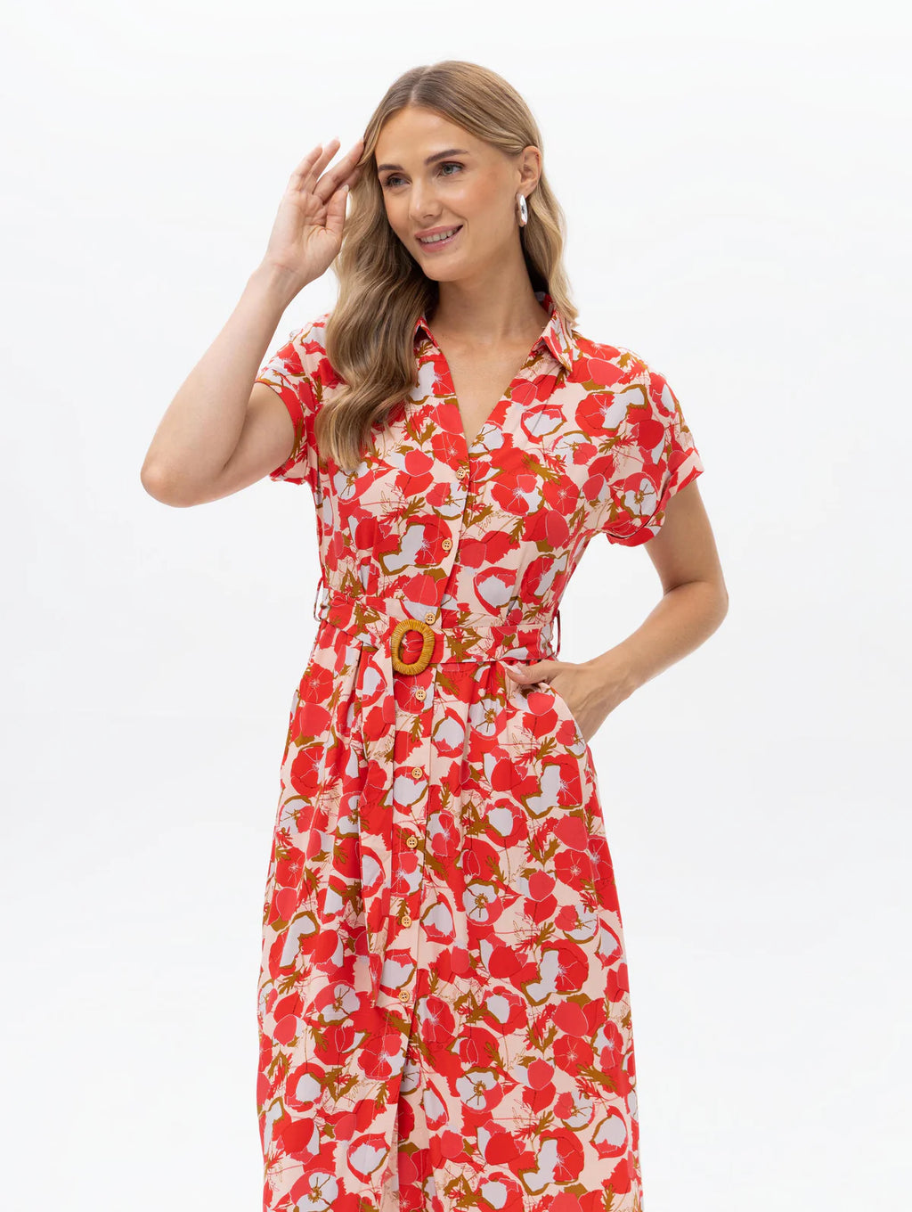 Red Floral Dress