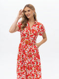 Red Floral Dress