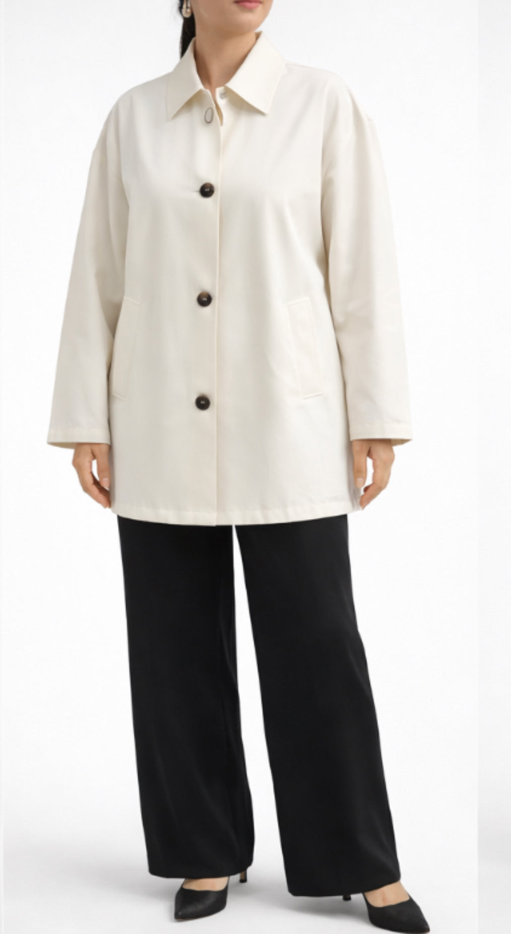 Cream Trench Coat