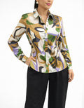 Purple Printed Blouse