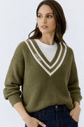 Khaki V/N Sweater