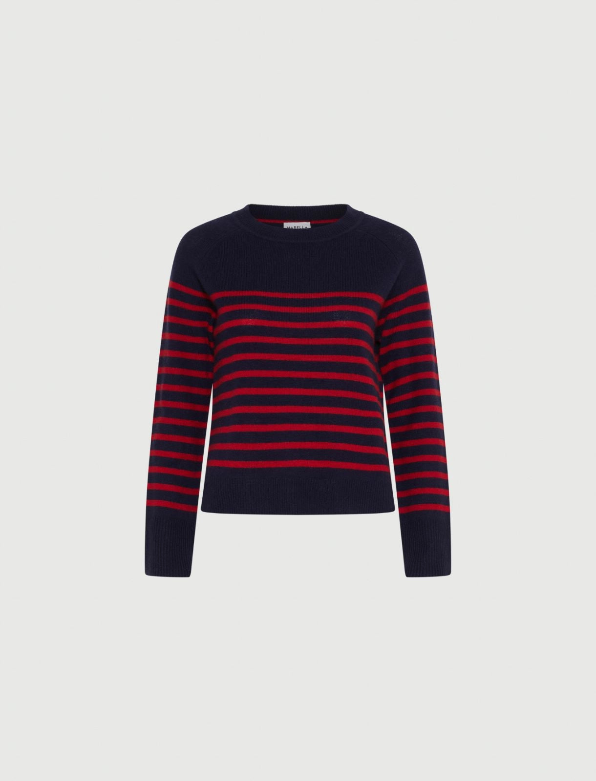 Navy/Red Knit