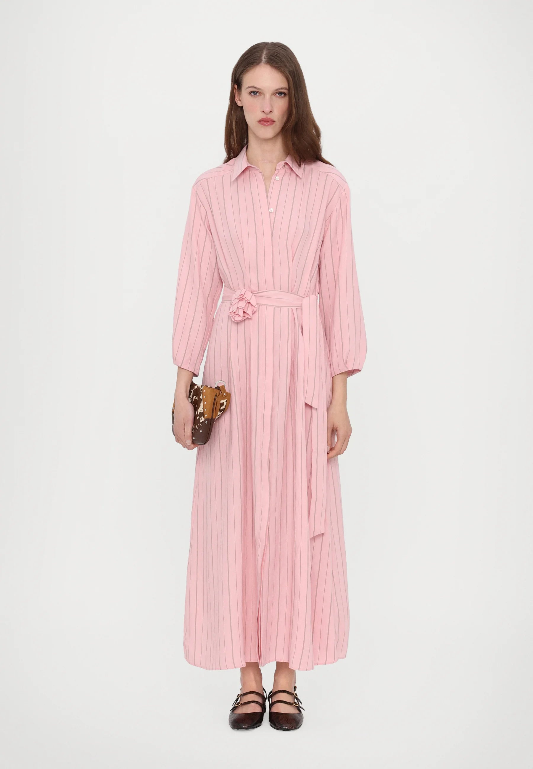Pink Shirt Dress
