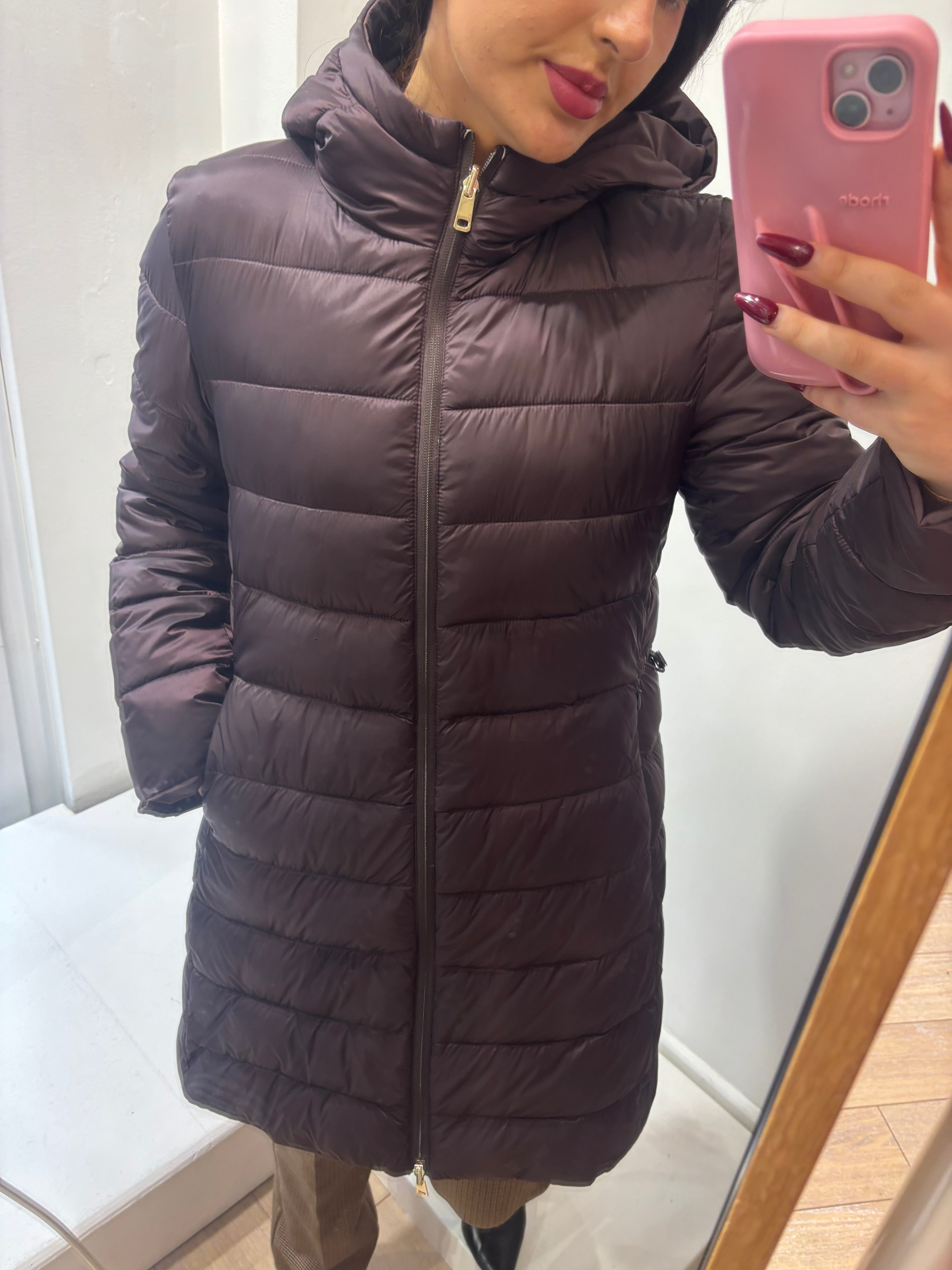 Chocolate Padded Reversible Coat