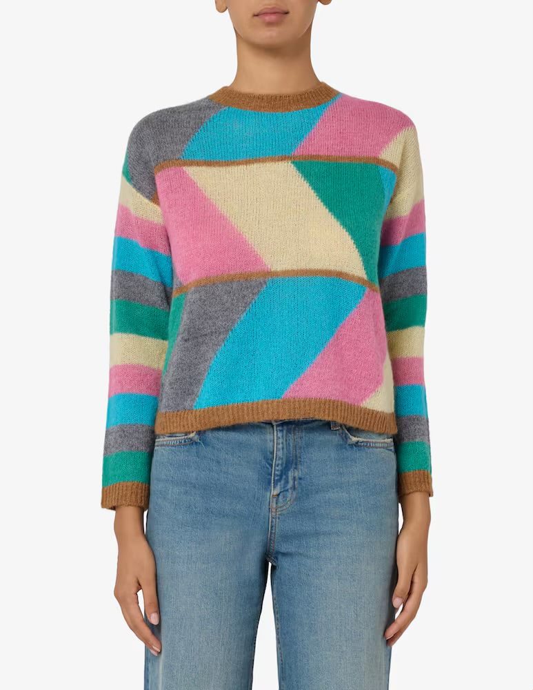 Multi Geometric Sweater