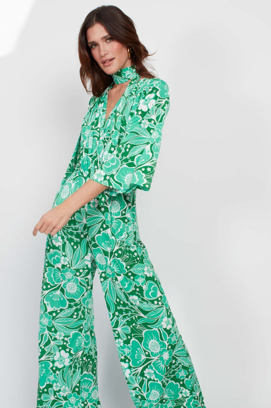 Wildflower Green Jumpsuit