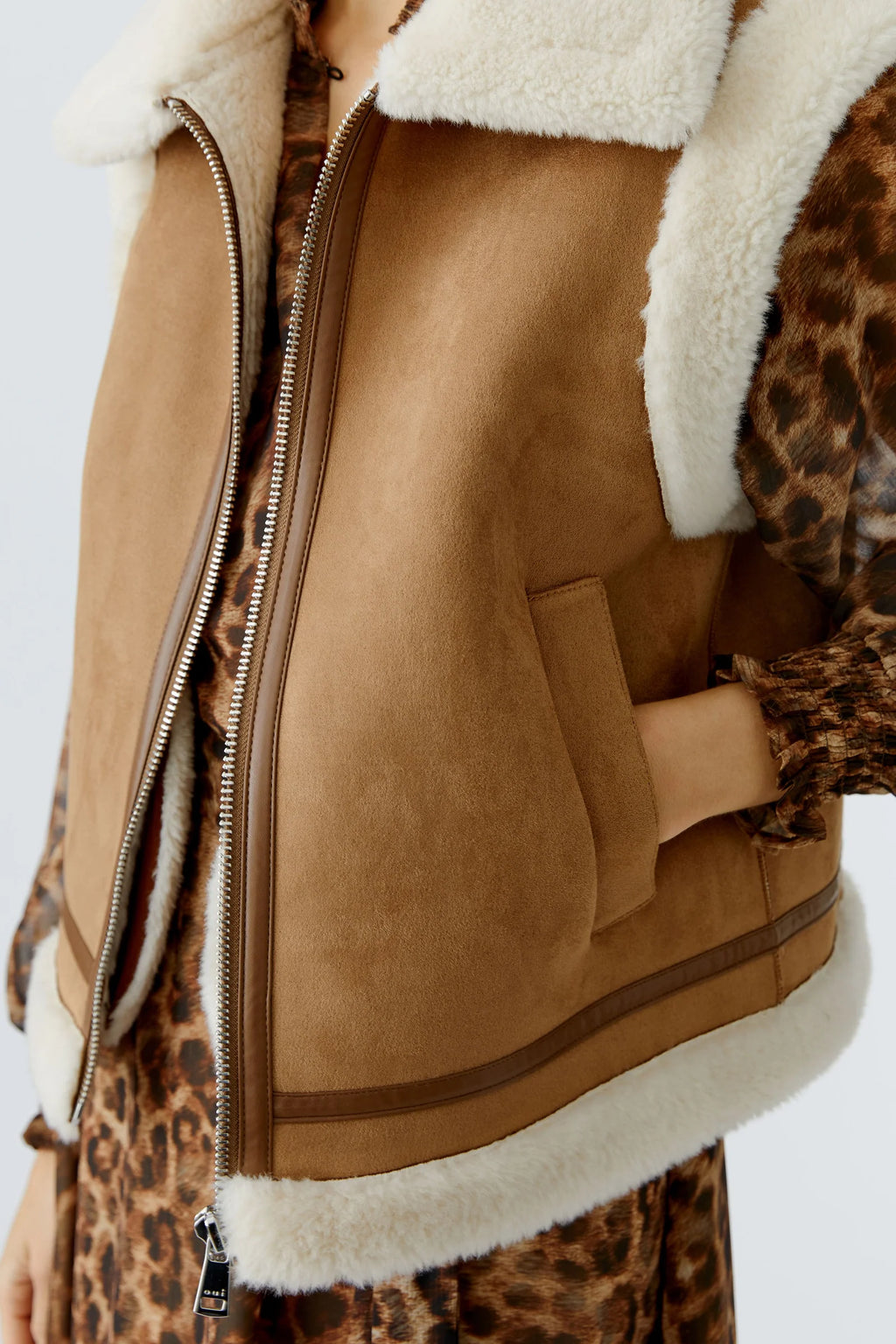 Camel Fur Gilet