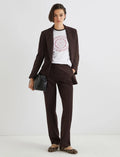 Chocolate Trouser-Suit