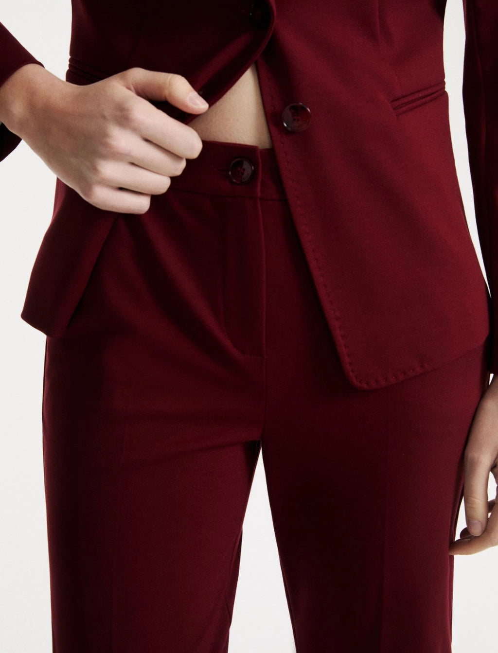 Wine Trouser suit