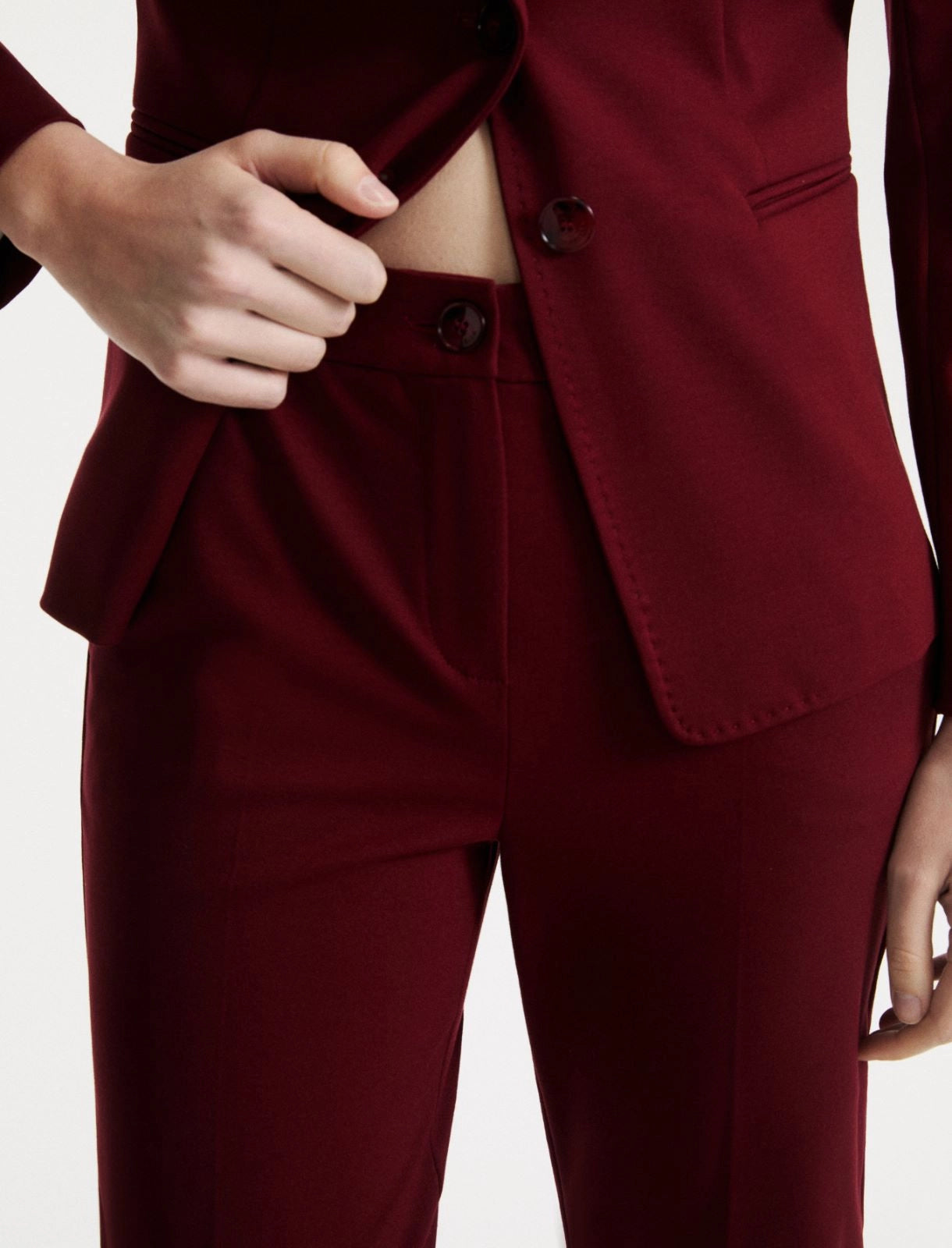 Wine Trouser suit