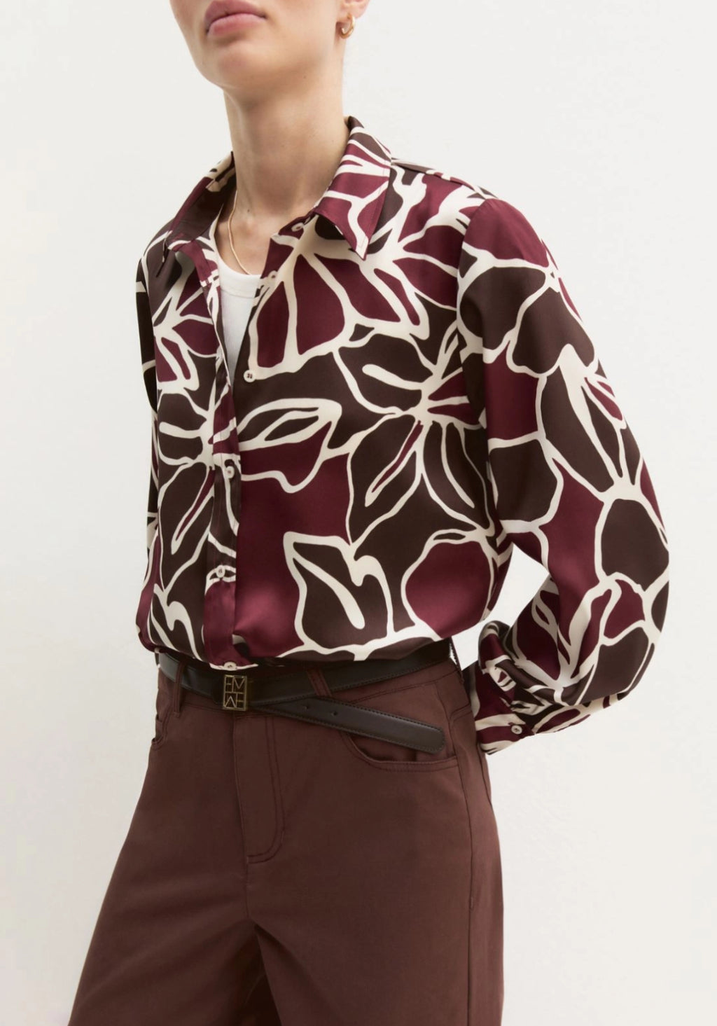 Wine Mix Blouse