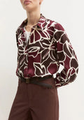 Wine Mix Blouse
