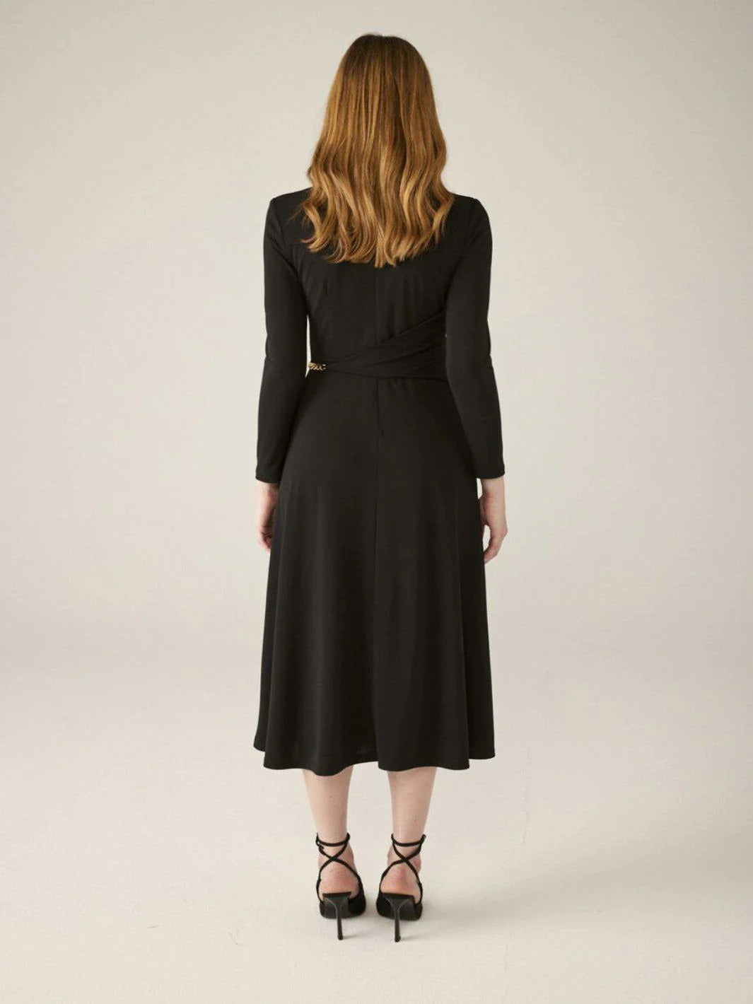 Carla Ruiz Black Chain Dress