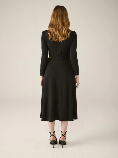 Carla Ruiz Black Chain Dress